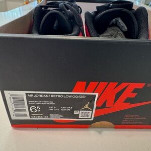 Brand New Jordan Retro Low Black and Red Sneakers